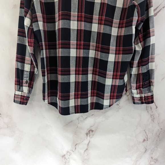 LRL Ralph Lauren Shirt Mens Large Red Black White Plaid Button Up Long Sleeve - Picture 7 of 11